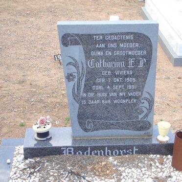 BADENHORST Catharina E.P. nee VIVIERS 1909-1991