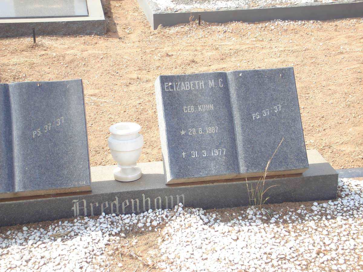 BREDENKAMP Elizabeth M.C. nee  KUHN 1887-1977