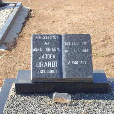 BRANDT Anna Johanna nee LUDIK 1902-1984