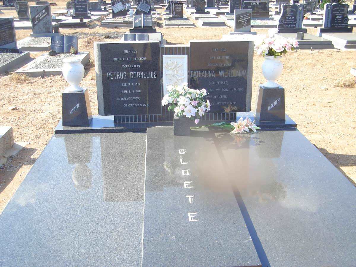 CLOETE Petrus Cornelius 1922-1976 &amp; Catharina Wilhelmina BEUKES 1925-1995