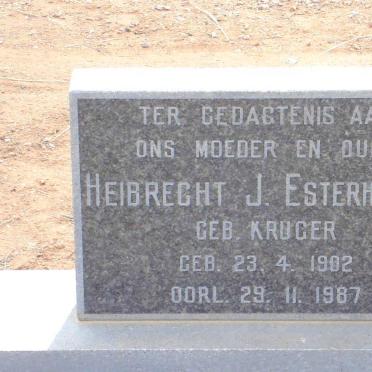 ESTERHUISEN Heibrecht J. nee KRUGER 1902-1987