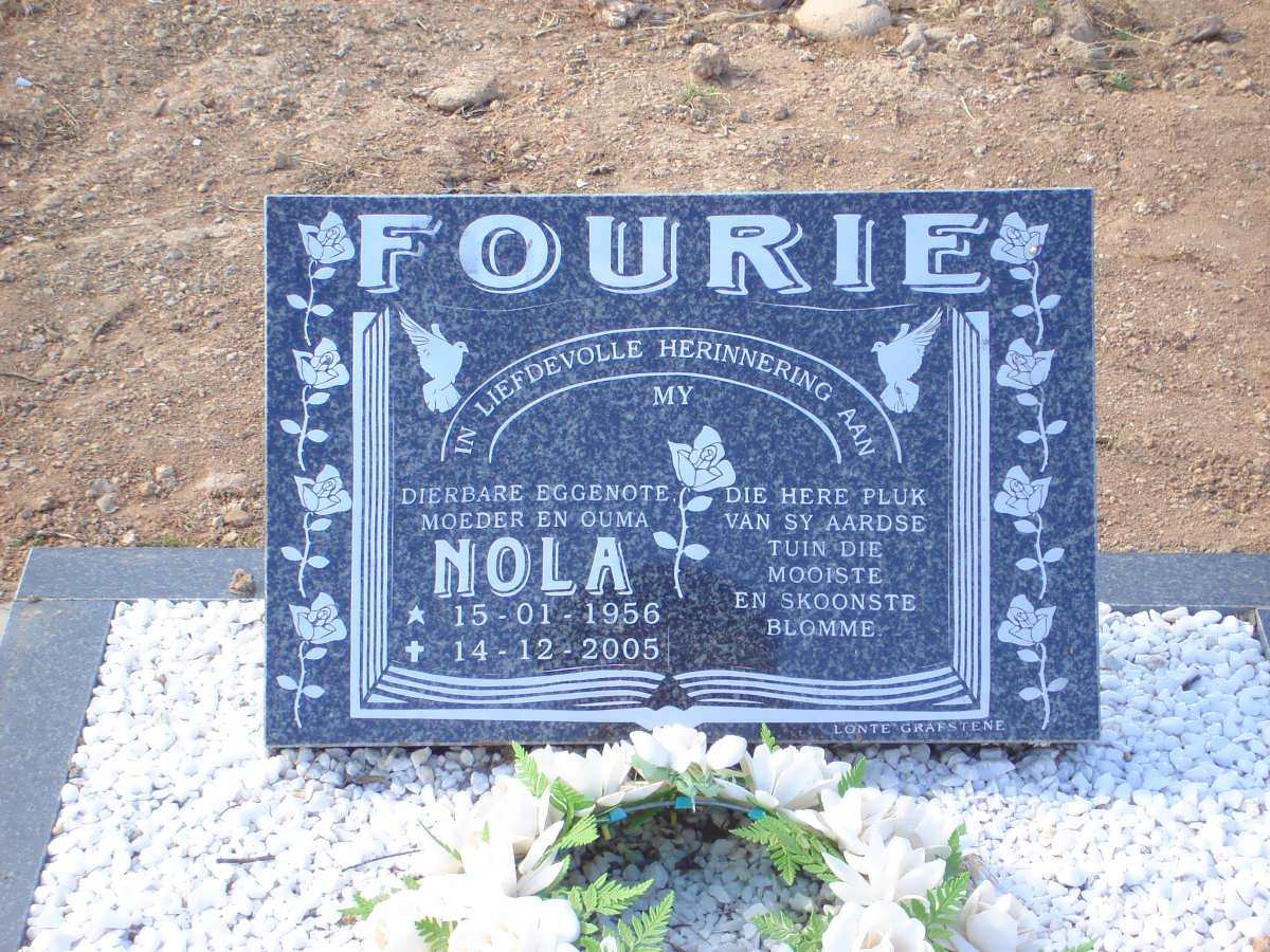 FOURIE Nola 1956-2005