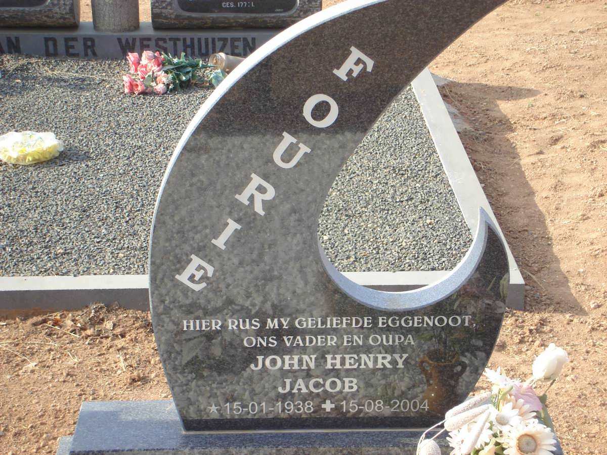FOURIE John Henry Jacob 1938-2004