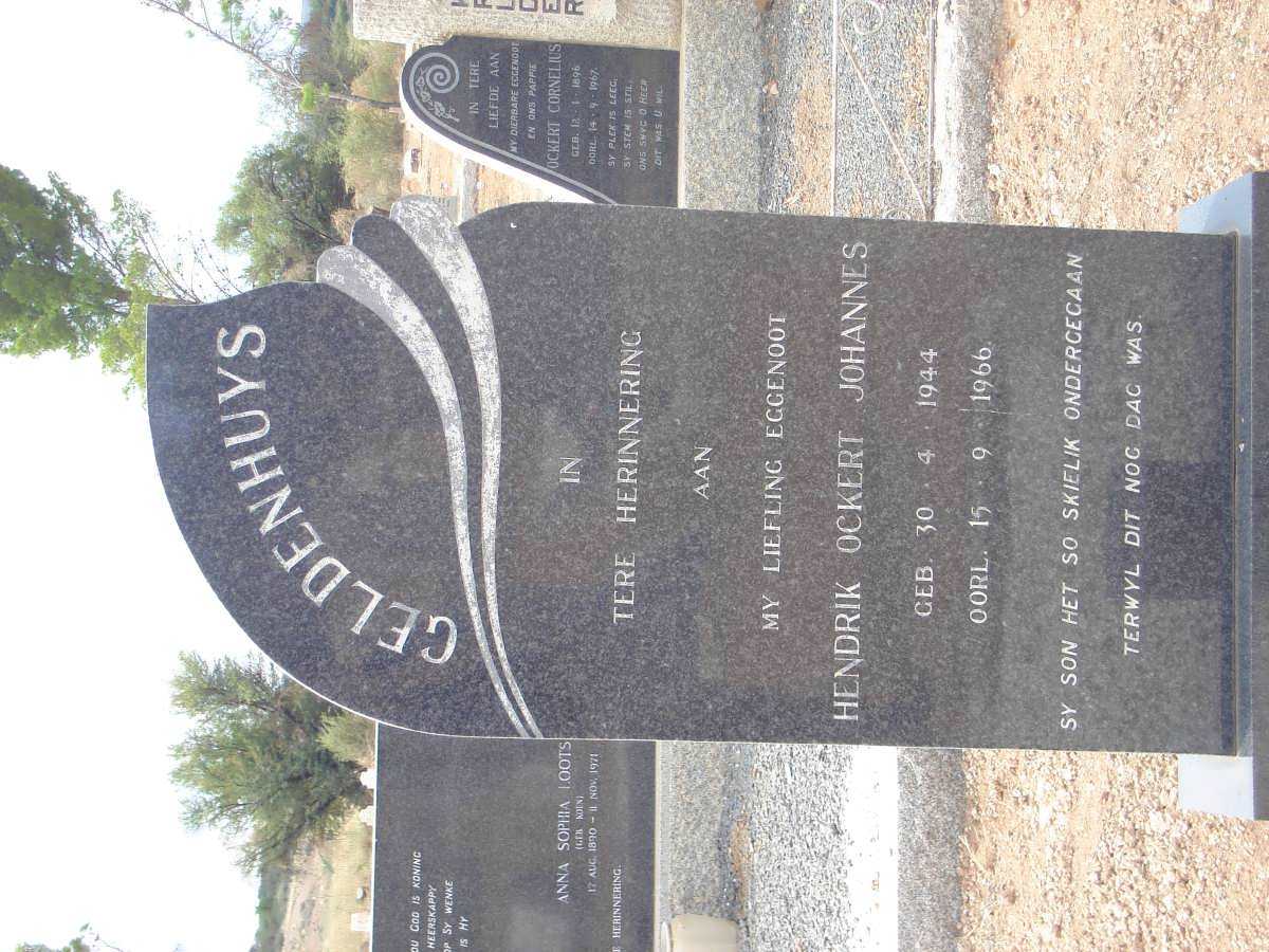 GELDENHUYS Hendrik Ockert Johannes 1944-1966