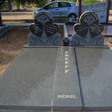 GREEFF Hendrik Petrus 1911-1996 &amp; Elizabeth Johanna Catharina VAN NIEKERK 1915-1984