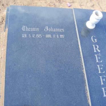 GREEFF Theunis Johannes 1925-1997
