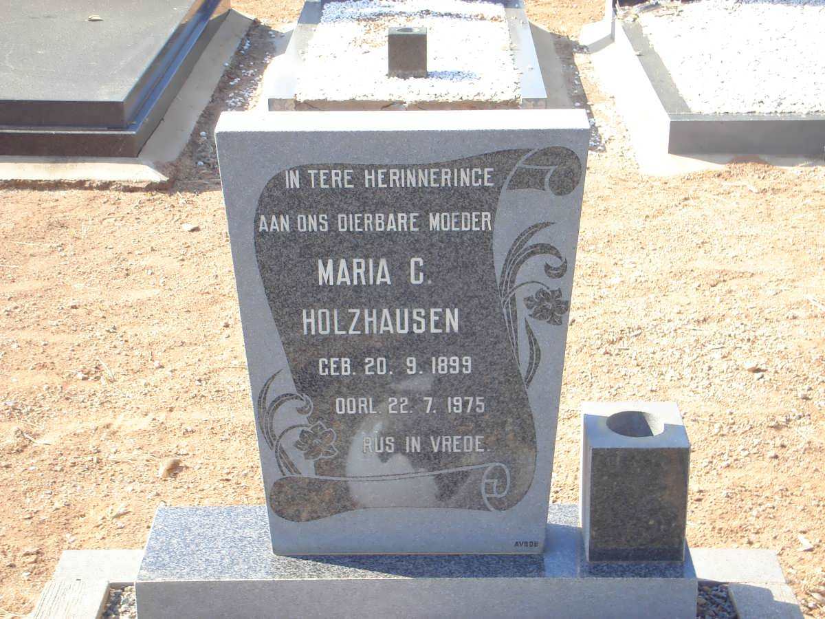 HOLZHAUSEN Maria C. 1899-1975