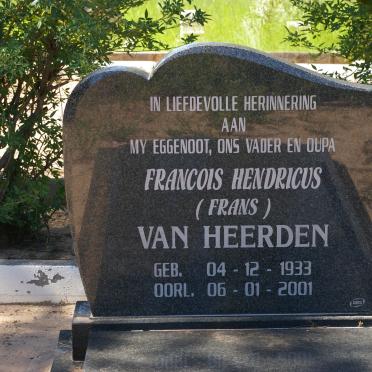 HEERDEN Francois Hendricus, van 1933-2001