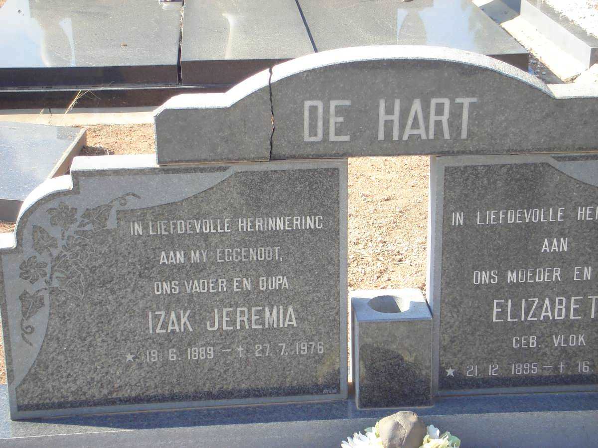HART Izak Jeremia, de 1889-1976