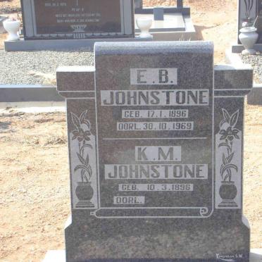 JOHNSTONE E.B. 1896-1969 &amp; K.M. 1896-