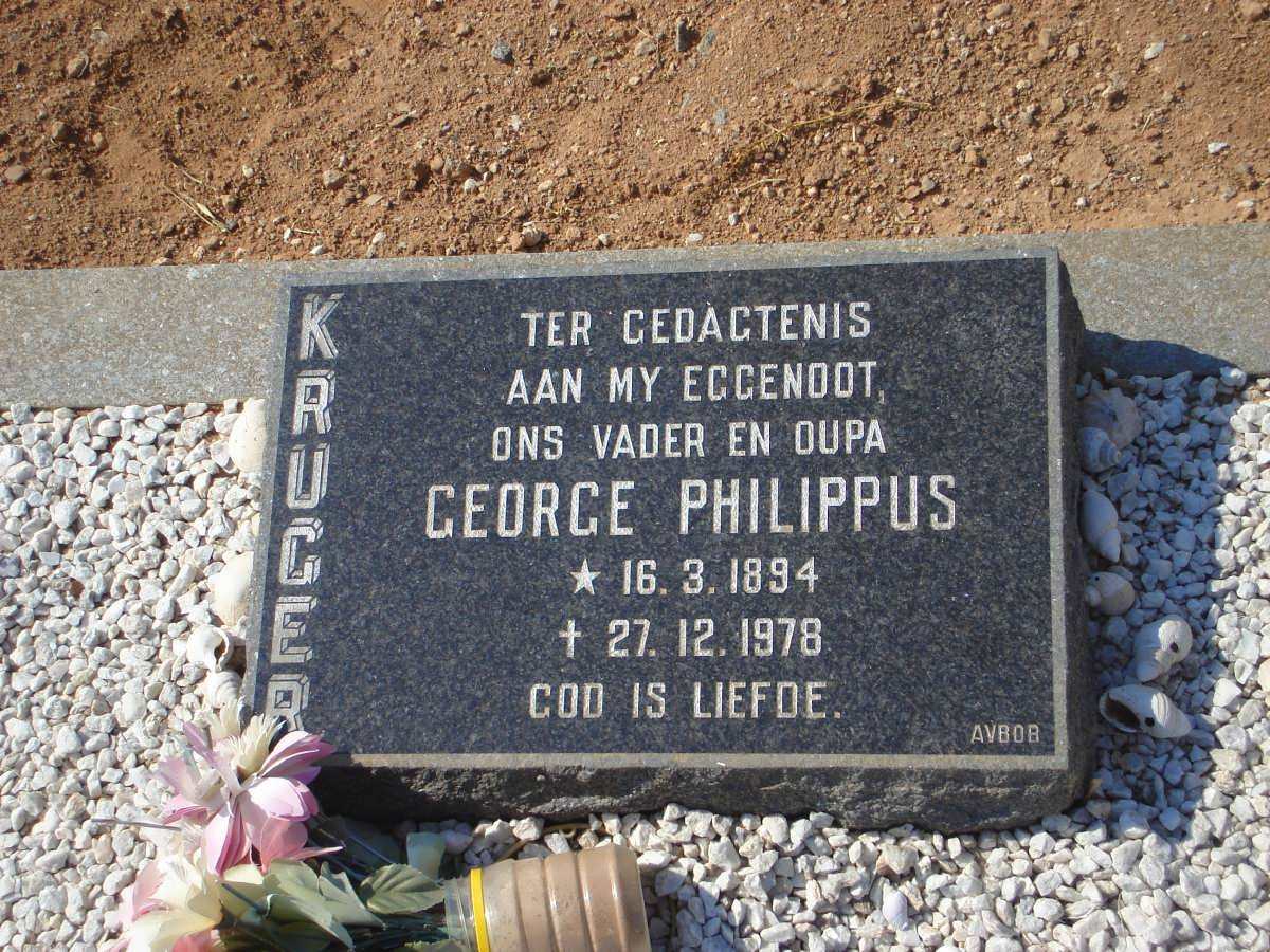 KRUGER George Philippus 1894-1978