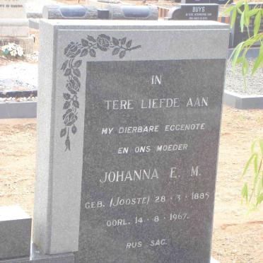 KOORZEN Johanna E. M. nee JOOSTE 1885-1967