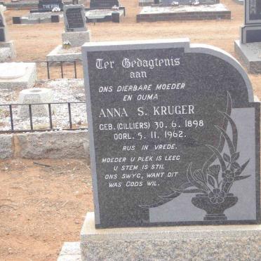 KRUGER  Anna S. nee CILLIERS 1896-1962