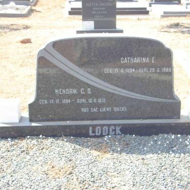 LOOCK Hendrik C.D. 1884-1972 &amp; Catharina E. 1894-1980