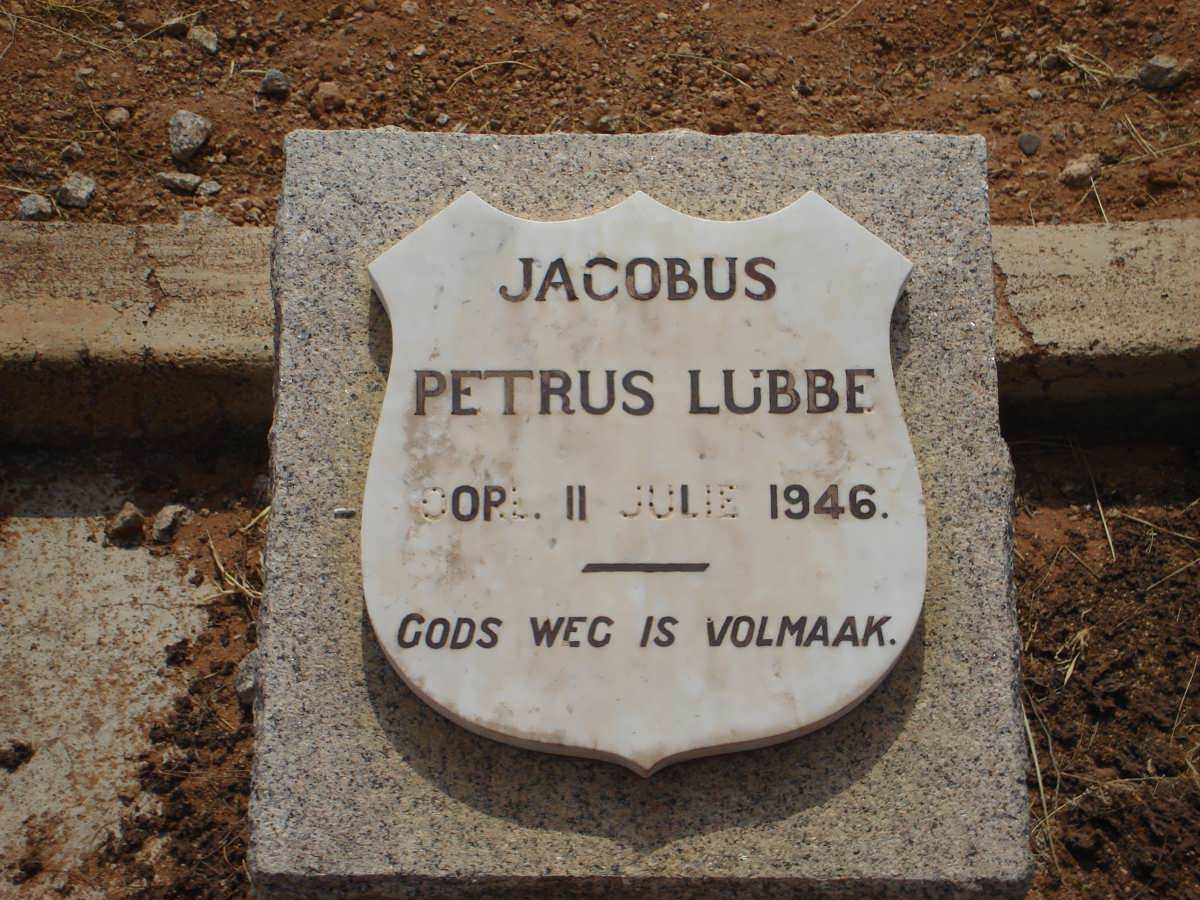 LUBBE Jacobus Petrus 1946-1946