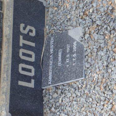 LOOTS Ammerencia Hester 1907-2000