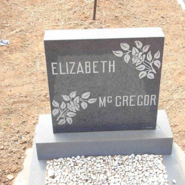 McGREGOR Elizabeth