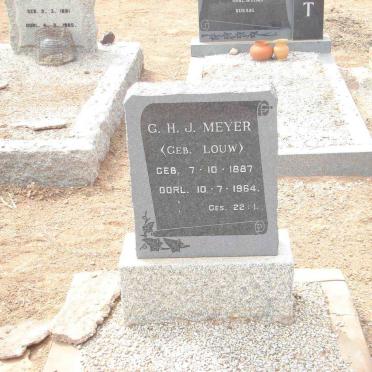 MEYER G.H.J. nee LOUW 1887-1964
