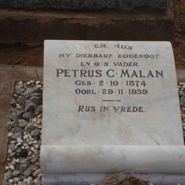 MALAN Petrus C. 1874-1939