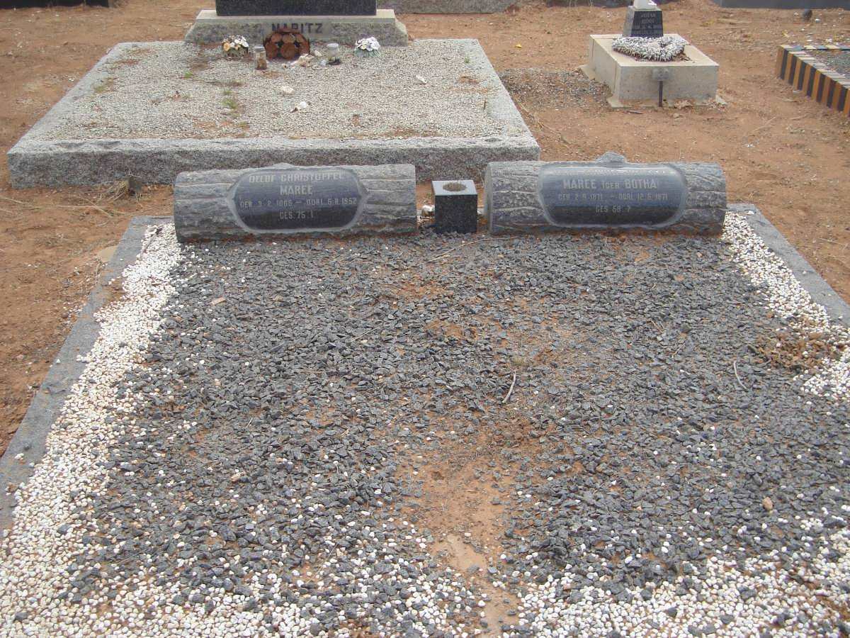 MAREE Oelof Christoffel 1865-1952 &amp; Anna Sophia Johanna BOTHA 1871-1971