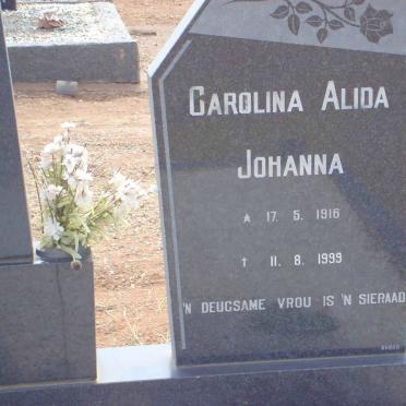 NIEKERK Carolina Alida Johanna, van 1916-1999