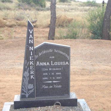 NIEKERK Anna Louisa, van nee MYBURGH 1895-1987