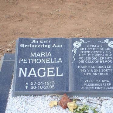 NAGEL Maria Petronella 1913-2005