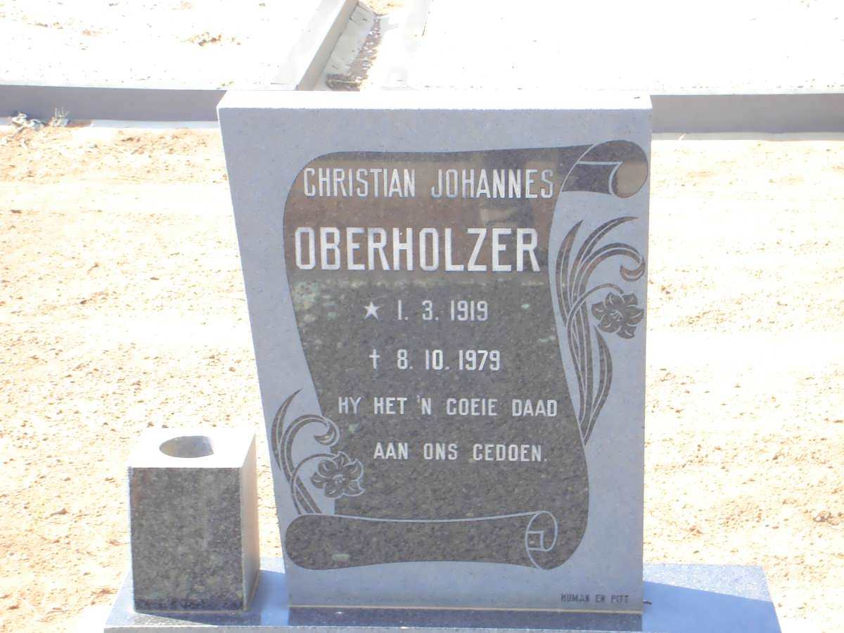 OBERHOLZER Christian Johannes 1919-1979