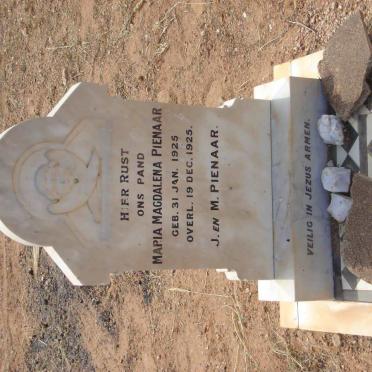 PIENAAR Maria Magdalena 1925-1925