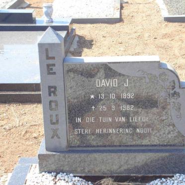 ROUX David J., le 1892-1982