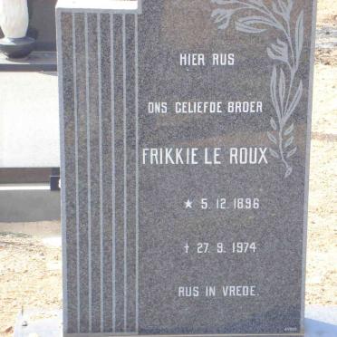 ROUX Frikkie, le 1896-1974