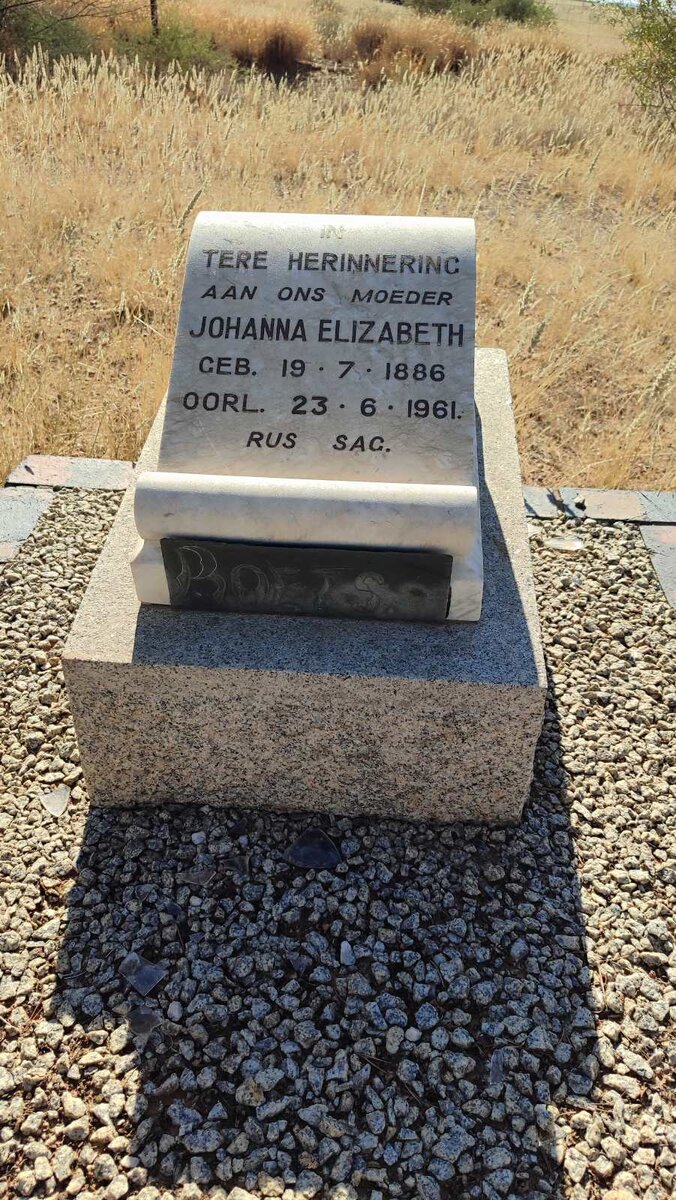 ROETS Johanna Elizabeth 1886-1961