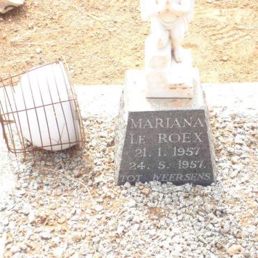 ROEX Mariana, le 1957-1957