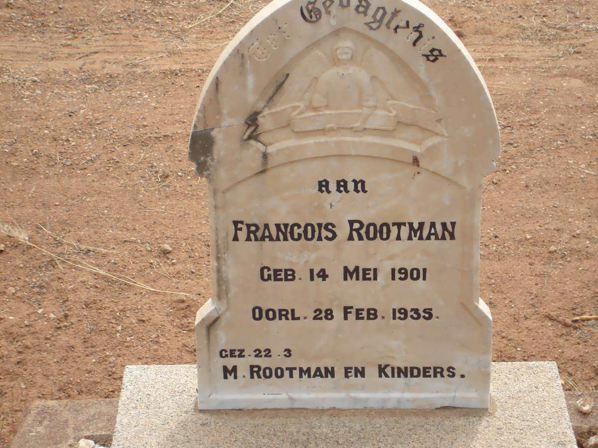 ROOTMAN Francois 1901-1935