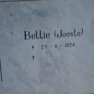 ROUX Bettie nee JOOSTE 1924-