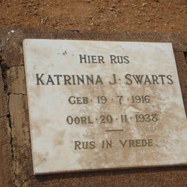SWARTS Katrinna J. 1916-1938