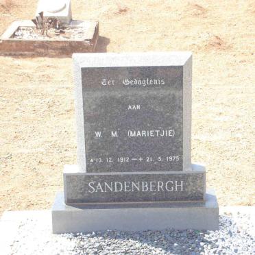 SANDENBERGH W.M. 1912-1975