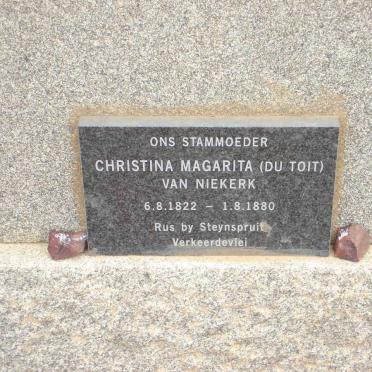 NIEKERK Christina Magarita, van nee DU TOIT 1822-1880