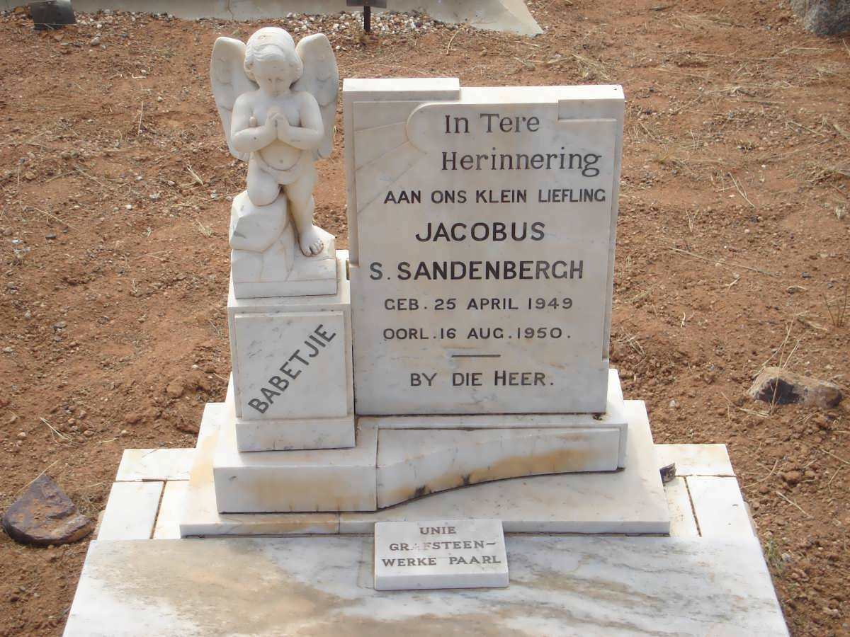 SANDENBERGH Jacobus S. 1949-1950