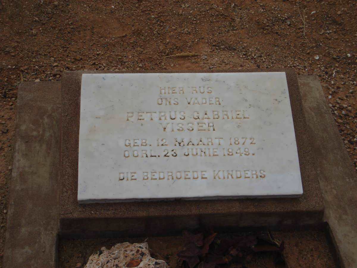 VISSER Petrus Gabriel 1871-1949