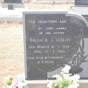 VOSLOO H.J. nee MARITZ 1940-1966