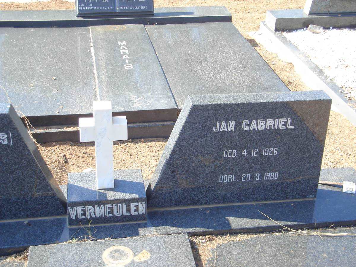 VERMEULEN Jan Gabriel 1926-1980