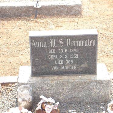 VERMEULEN Anna M.S. 1942-1959