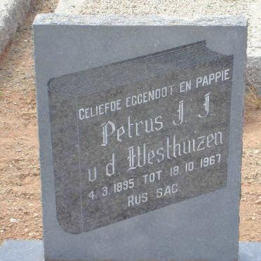 WESTHUIZEN Petrus J.J., v.d. 1895-1967