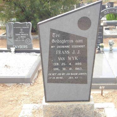 WYK Frans J.J., van 1895-1963
