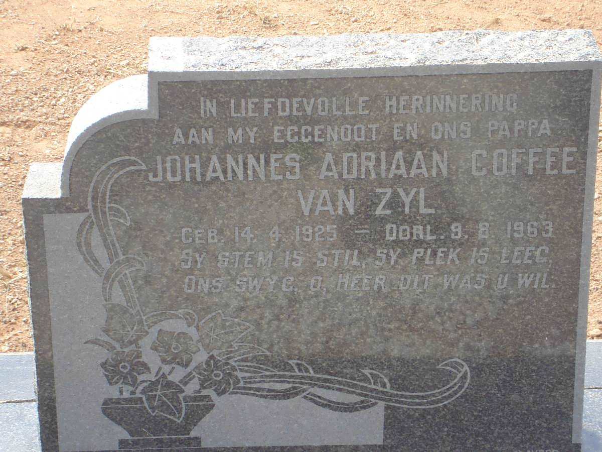 ZYL Johannes Adriaan Coffee, van 1925-1963