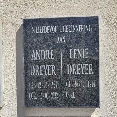 DREYER Andre 1937-2022 & Lenie 1944-