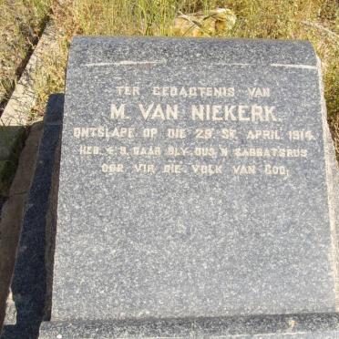 NIEKERK M., van -1914