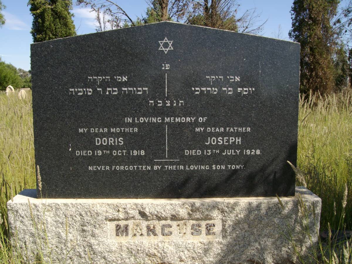 MARCUSE Joseph -1928 &amp; Doris -1918