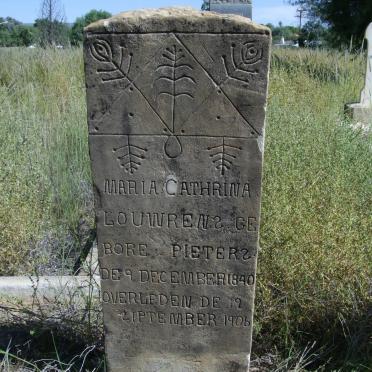 LOUWRENS Maria Cathrina nee PIETERS 1840-1906